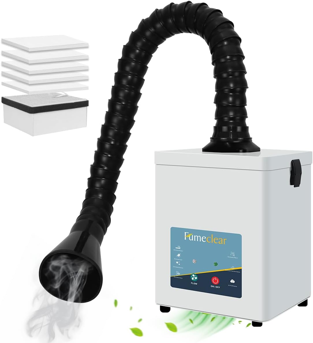 FumeClear FC2001A Solder Fume Extractor with Strong Suction