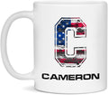 Patriotic Initial C Mug for Cameron