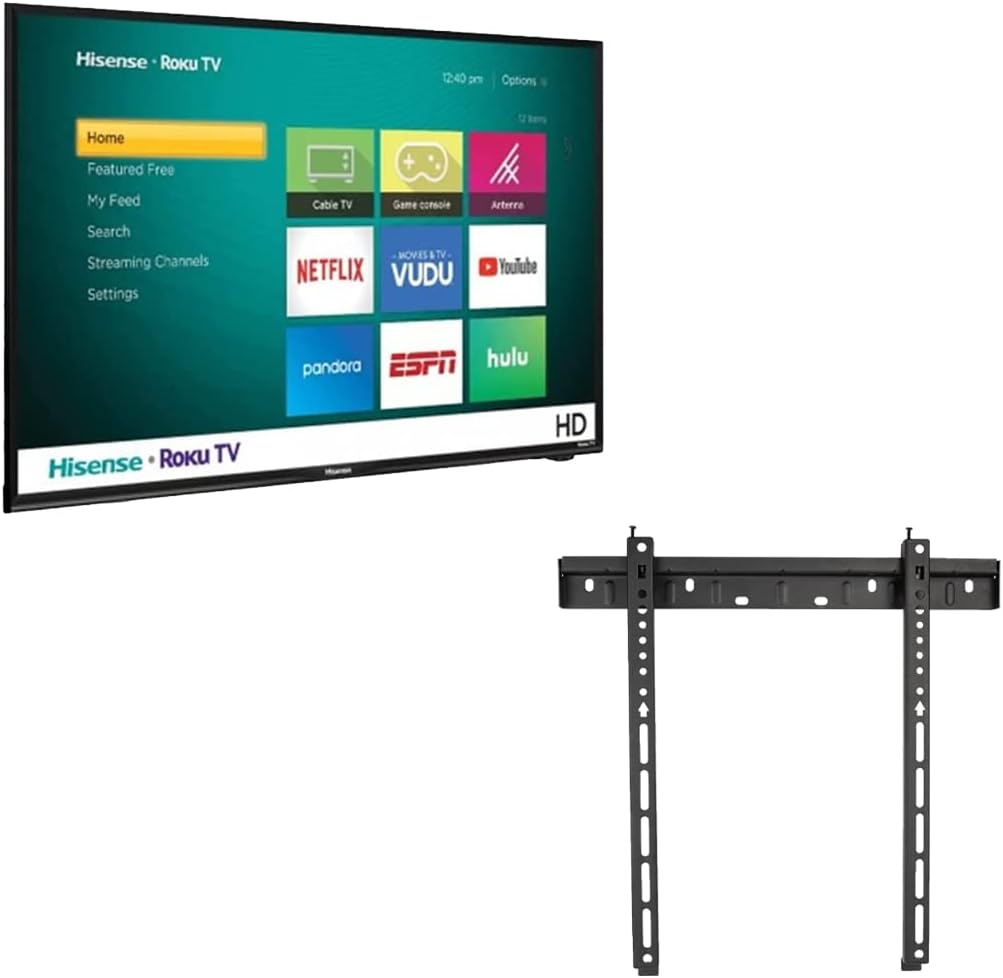Immersive 4K Viewing: Hisense 43 Smart TV + Free Wall Mount