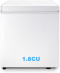 1.8 Cu.Ft Chest Freezer - Compact Deep Freezer for Home Use