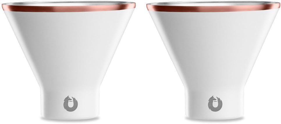 SNOWFOX Premium Vacuum Insulated Martini Glass Set of 2