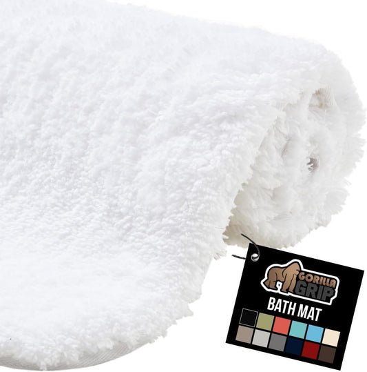 GORILLA GRIP Premium Luxury Bath Rug for Ultimate Comfort