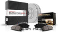 Power Stop CRK206 Rear Coated Rotors and Ceramic Pads Kit - Low Dust