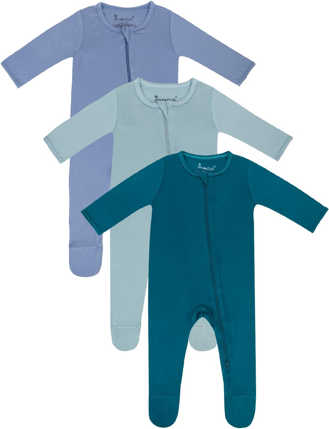 Jimonda Baby Romper Unisex Zip-Up Sleepers for Cozy Comfort