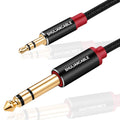 3.5mm to 6.35mm Stereo Audio Cable - Durable High Fidelity 1M