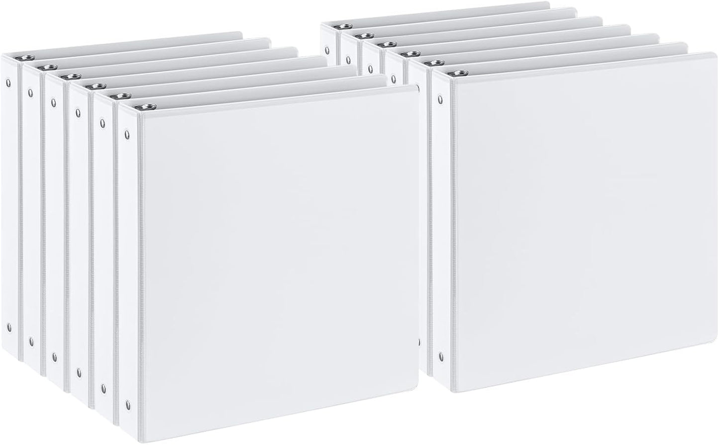 1 Inch 3-Ring Binder with 2 Pockets for Home, School, Office