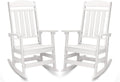 FOOWIN Patio Rocking Chairs Set of 2 - High Back All-Weather Porch