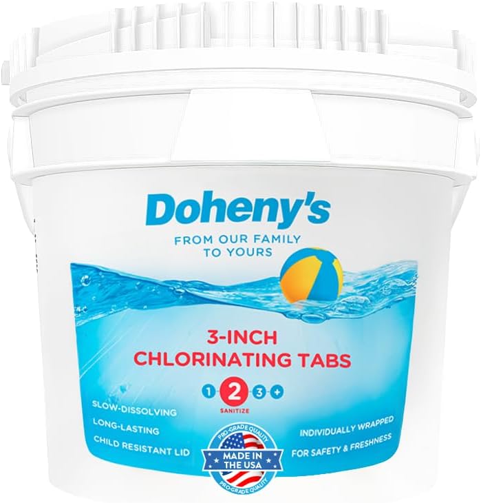 Dohenys 3-Inch Stabilized Chlorine Tablets for Pool Sanitizing