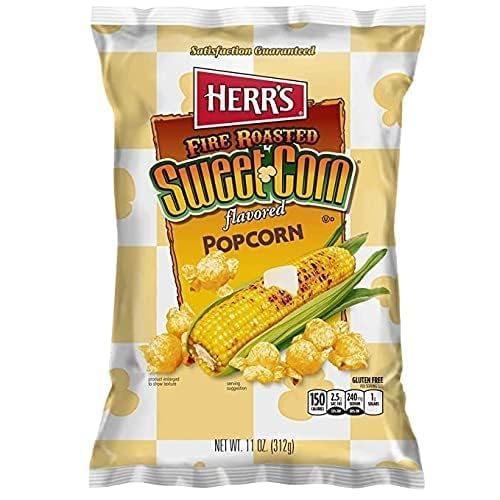 Herrs Fire Roasted Sweet Corn Popcorn - Perfect Snack for Sharing