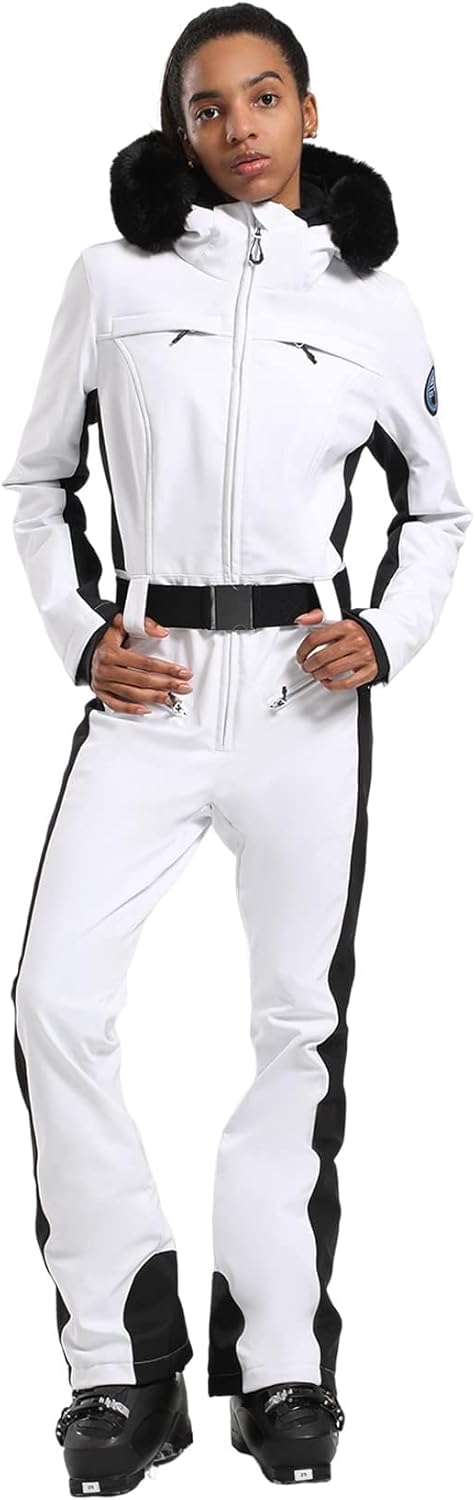GSOU SNOW Womens Slim Ski Suit: Waterproof & Windproof