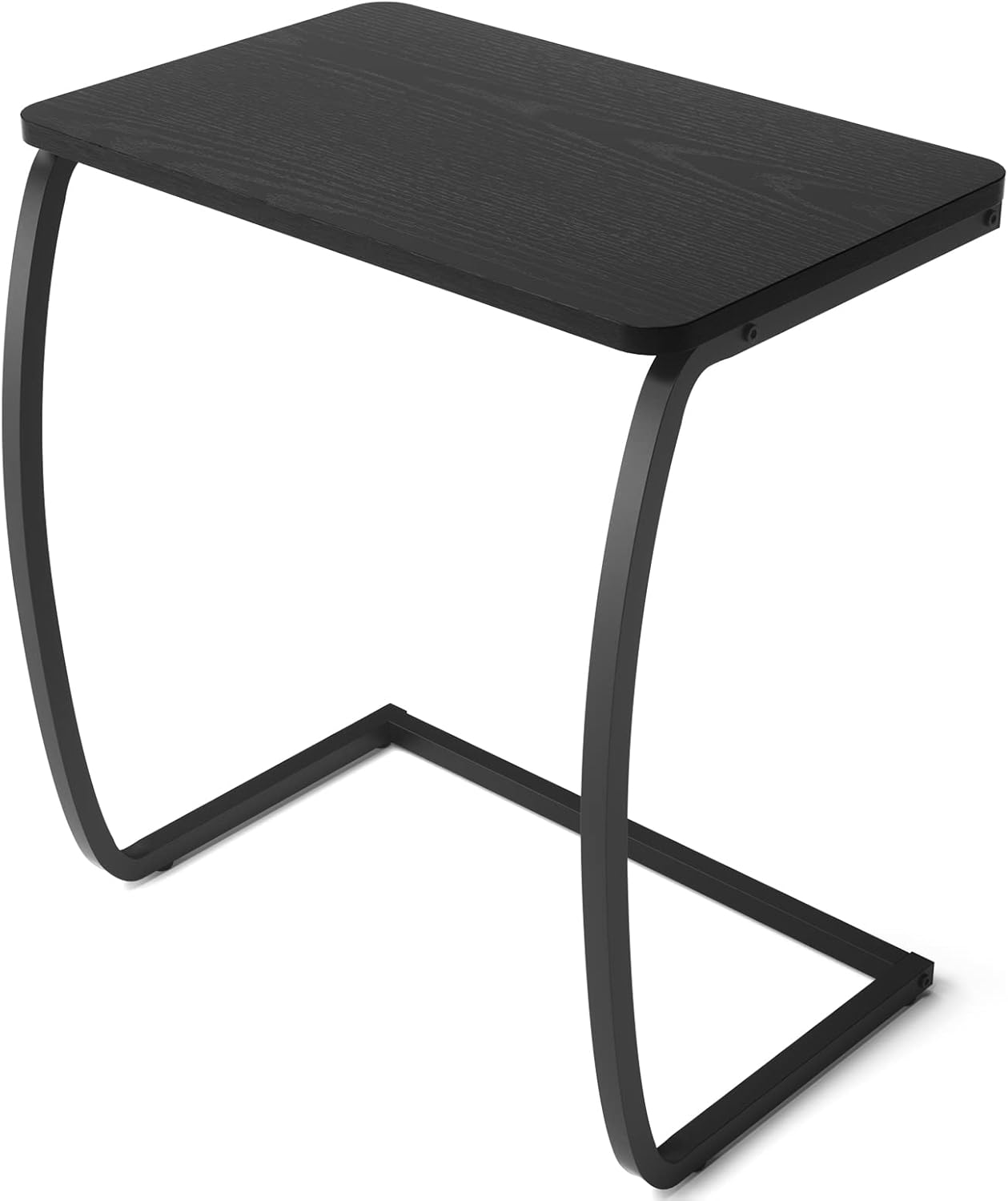 Vintage C-Shaped Side Table for Sofa, Laptop, and Snacks