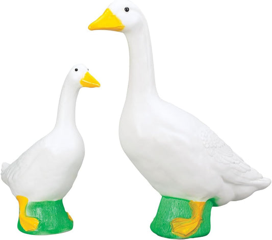 Gaggleville Porch Goose Bundle with Charming Baby Goose Statue