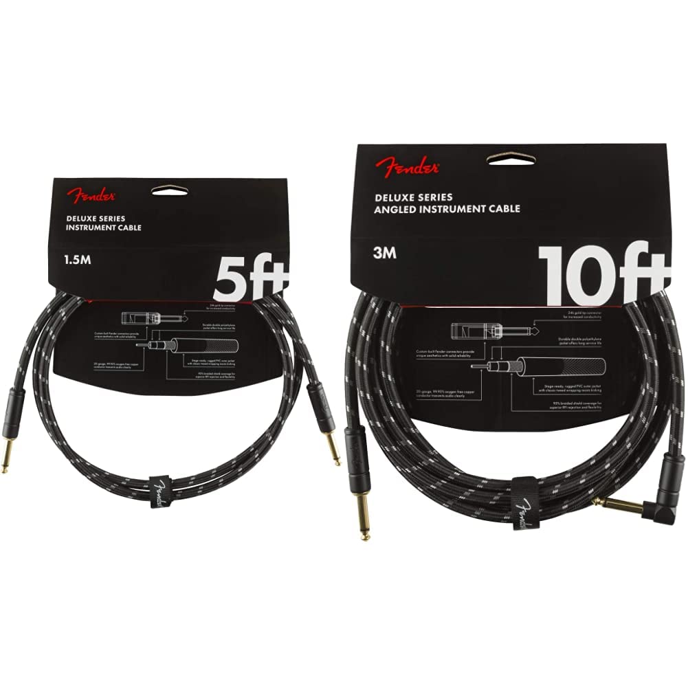 Fender Deluxe Series Instrument Cables for Superior Sound Quality