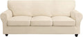 SearchI Stretch Sofa Cover Couch Cover 4-Piece Slipcover - Fits 72ft
