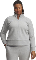 Under Armour Women's Rival Fleece Half Zip - Ultra-Soft Sage Layer