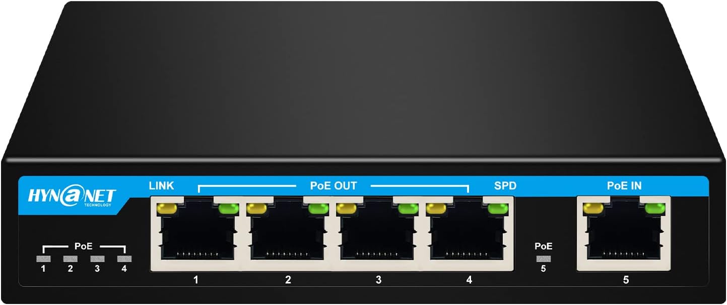 PX204 4 Port Gigabit PoE Extender for Camera and VOIP Use
