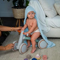 Comfy Cubs 2 Pack Baby Hooded Muslin Cotton Towels - Soft, Large