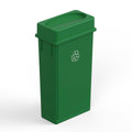 23 Gallon Slim Trash Can with Drop Shot Lid - Space Saving Design