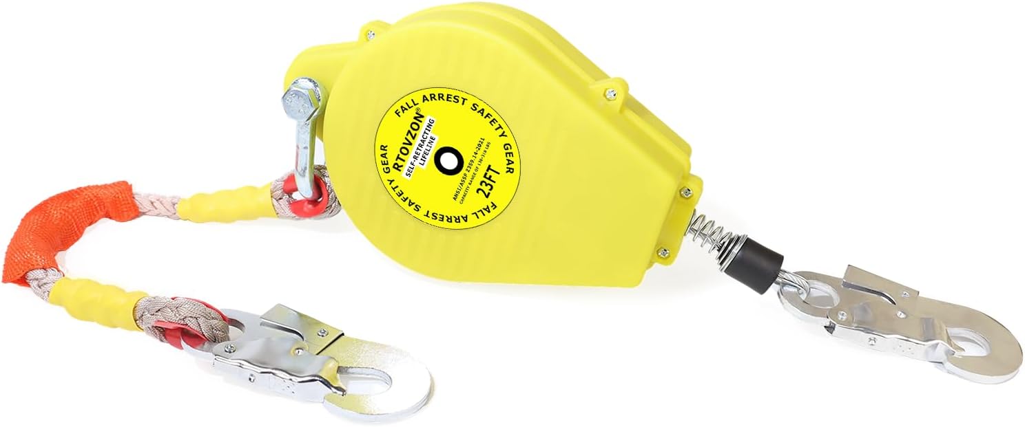 23FT Self Retracting Lifeline for Fall Protection and Safety