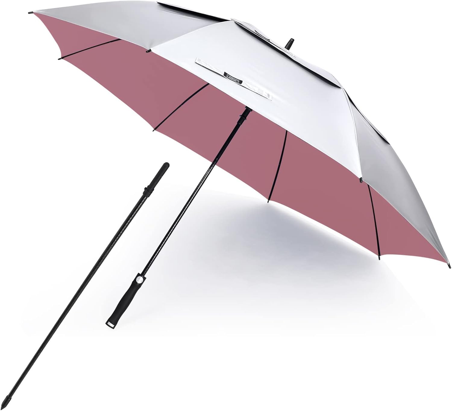 G4Free Vented UV Golf Beach Umbrella 68 Inch Auto Open Design