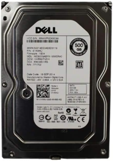 Dell HD 500GB 3.5in 7.2K RPM Hard Drive for Reliable Storage