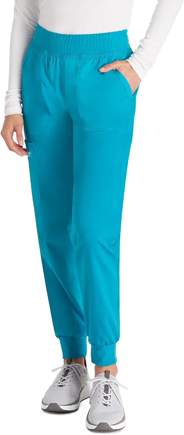 Cherokee Women's Jogger Scrub Pants with 5 Pockets and Comfort