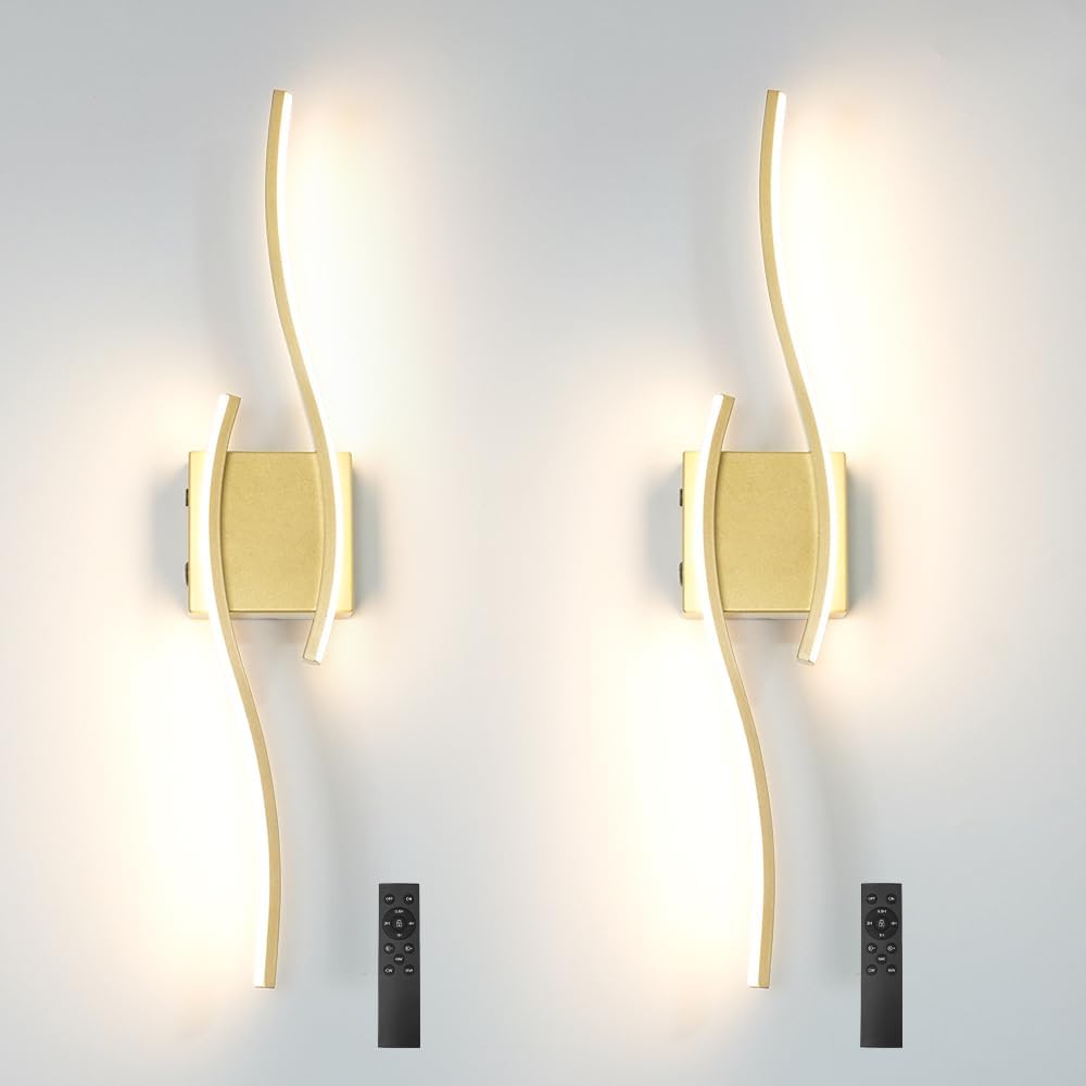 Battery Operated Wall Sconce Set of 2 for Stylish Lighting