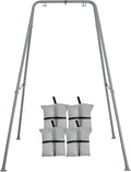 Foldable Swing Stand for Kids Grey - Heavy Duty A-Frame, 200lb