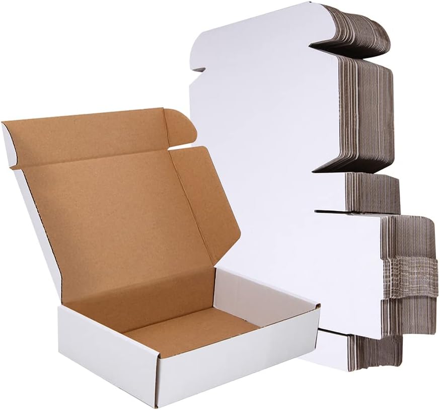 Small Shipping Boxes 50 Pack 9x6x2ft' Corrugated Mailers