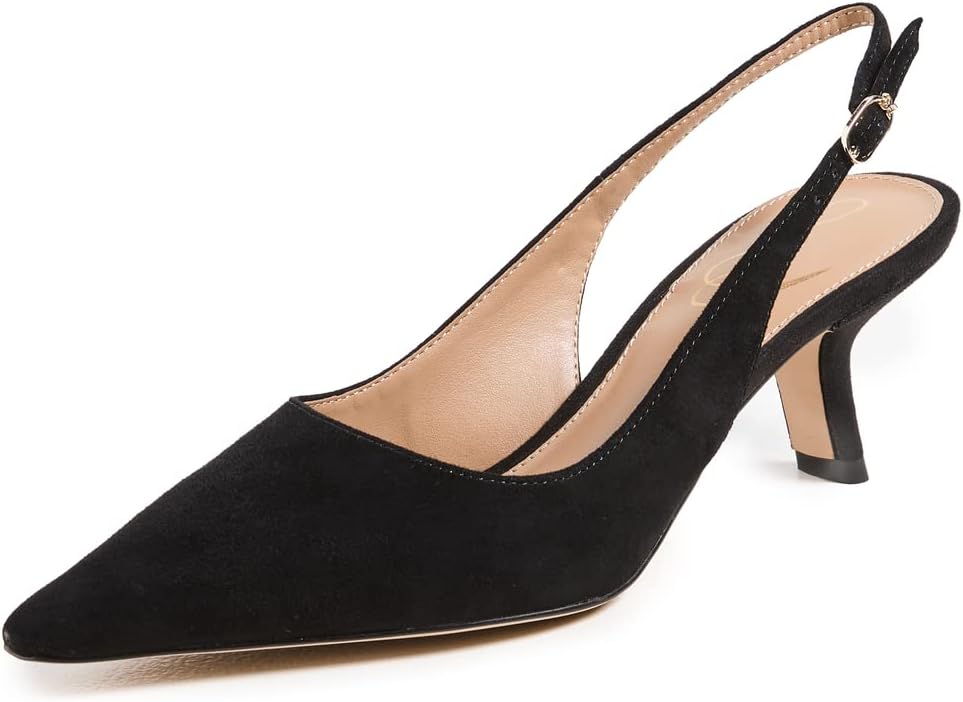 Sam Edelman Womens Bianka Sling: Chic Faux Suede Kitten Heels