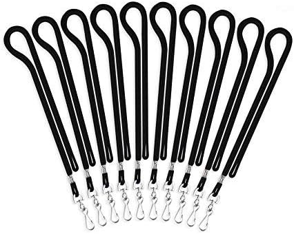 MIFFLIN Lanyard 36 Inch Black ID Badge Lanyards 1000 Pack