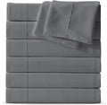 Full Flat Sheet 6 Pack - Soft Brushed Microfiber Full Size