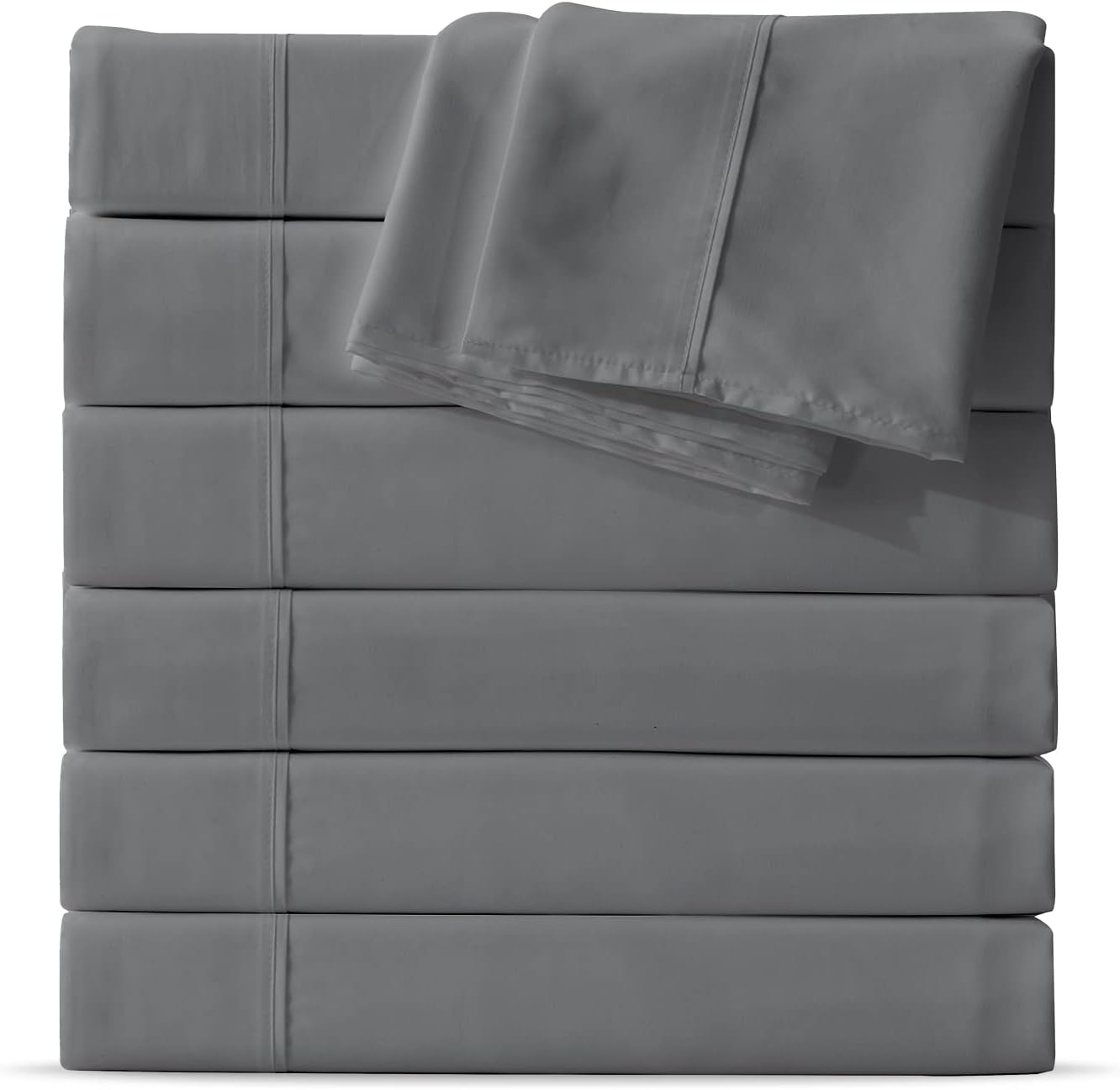 Maple&Stone Full Flat Sheet 6 Pack for Comfortable Sleep