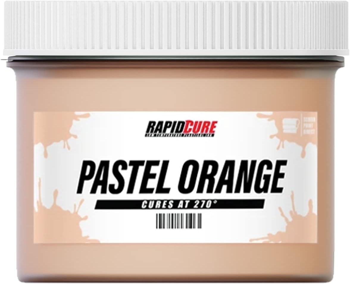 Rapid Cure Screen Printing Ink Pastel Orange for Fabric Use