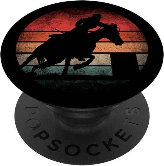 Vintage Sunset Barrel Racing PopSocket