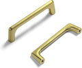 Goo-Ki Brushed Gold Cabinet Pulls with 3.75in Hole Centers - Modern