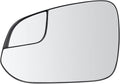 TRQ Driver Side Mirror Glass Snap On with Backing Plate - Direct Fit