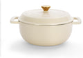 5 Quart Enameled Cast Iron Dutch Oven Cream White - Durable Oven Safe