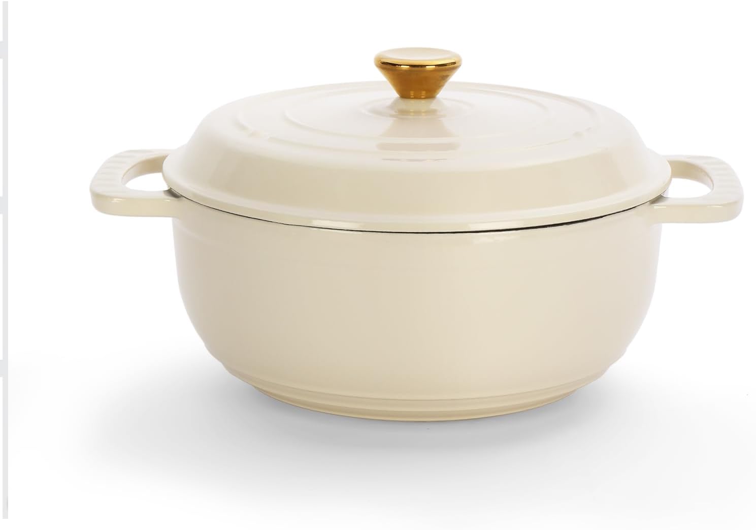 ROVSUN 5 Quart Enameled Cast Iron Dutch Oven for Versatile Cooking