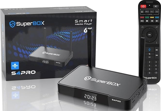Super-S4 Box 2023-2024 Model with Voice Remote and Keyboard