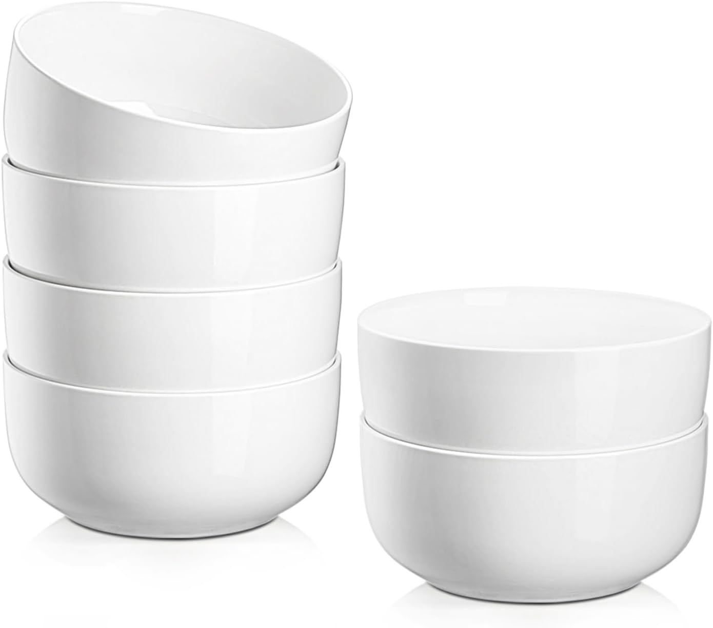 Ceramic Cereal Bowls Set of 6 - Versatile Kitchen Essential