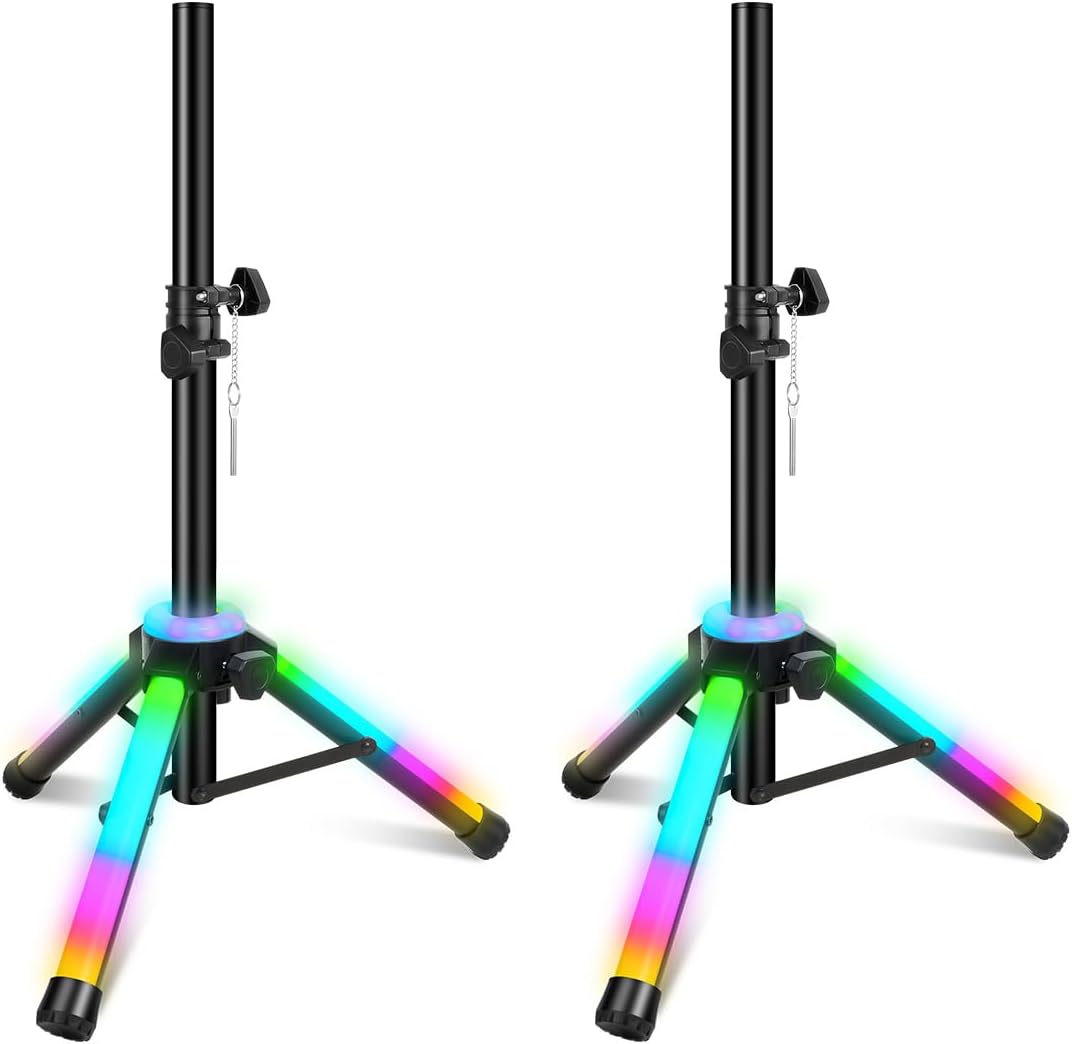 Universal Speaker Stand with LED Multi-Colour Change Function