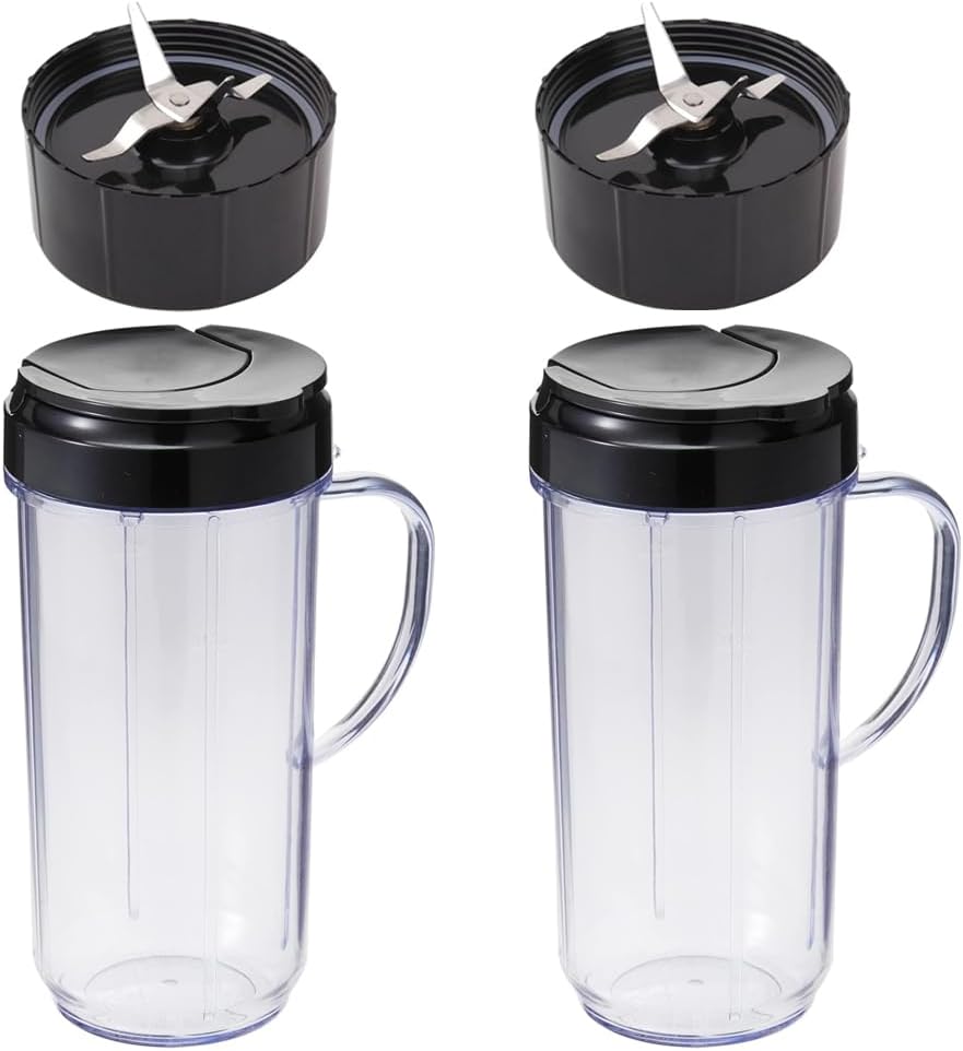 Sduck 22oz Tall Cups 2-Pack - To-Go Lids & Cross Blades