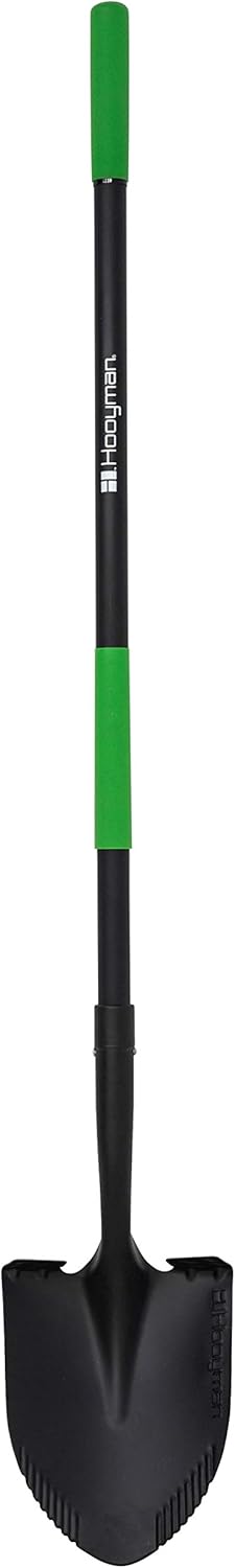 Hooyman Digging Shovel with Heavy Duty Carbon Steel Head