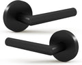 Dummy Door Lever Set Matte Black - Reversible Non-Turning Handles