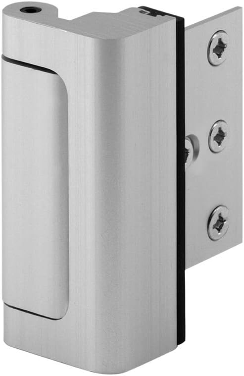 Defender Security Satin Nickel U 10827 Door Reinforcement Lock