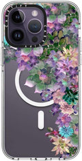 Clear iPhone 14 Pro Max Case My Succulent Garden - Not Yellowing