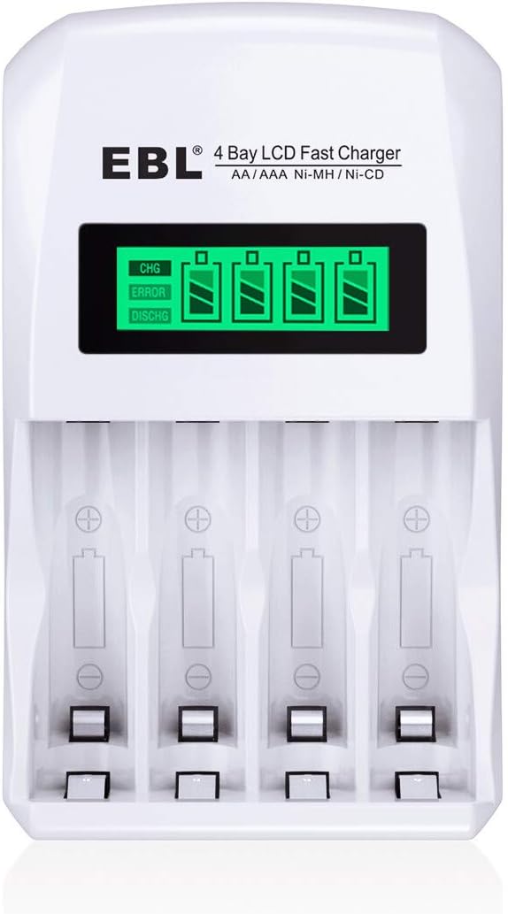 EBL Smart LCD Charger for AA AAA Batteries