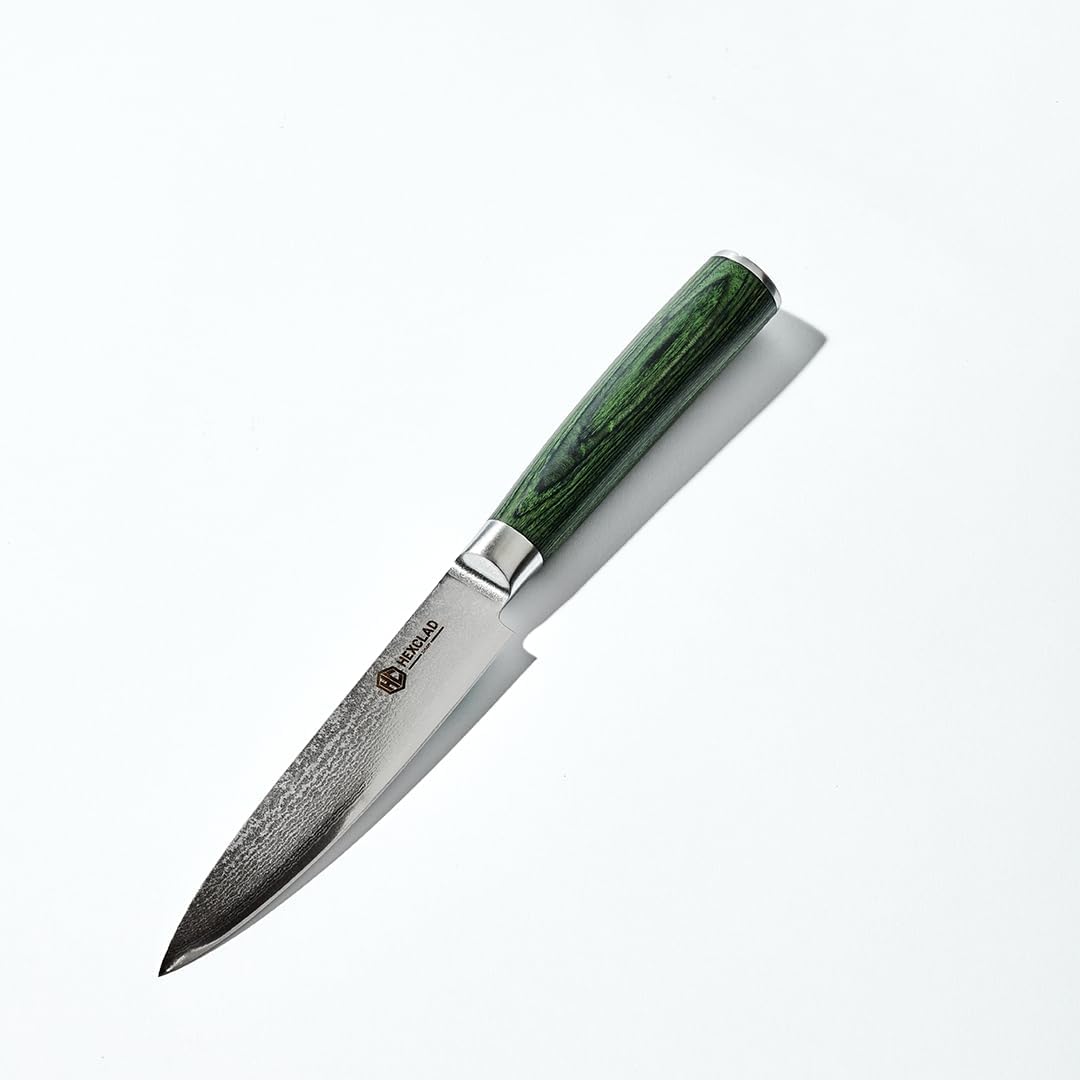 5-Inch Japanese Damascus Utility Knife with Pakkawood Handle
