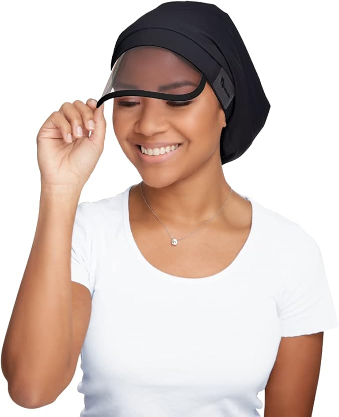 Waterproof Rain Hats for Women - Satin Lined Full Hair Coverage